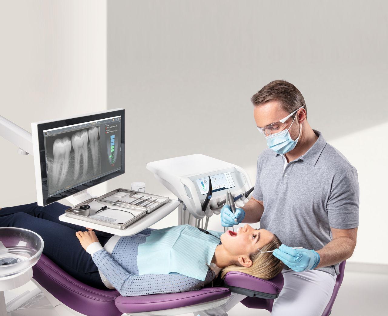 Modern dental equipment in a dental clinic